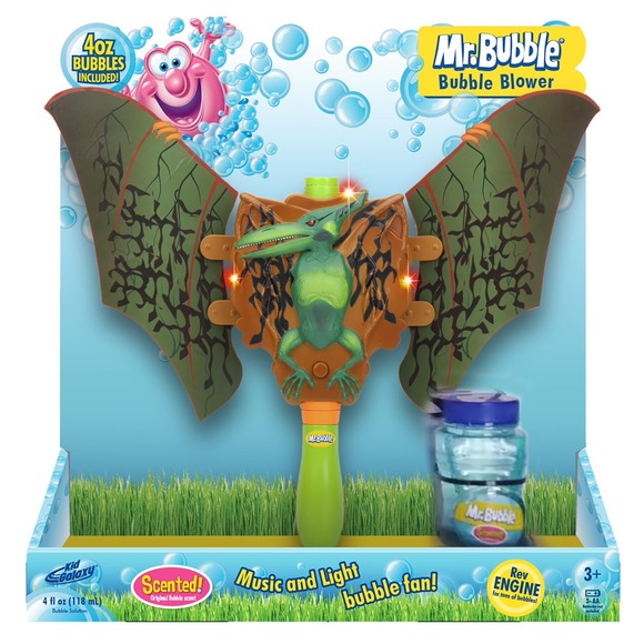 Mr. Bubble Other - Mr. Bubble Motorized Musical Dinosaur Bubble Blower with 4oz Scented Solution